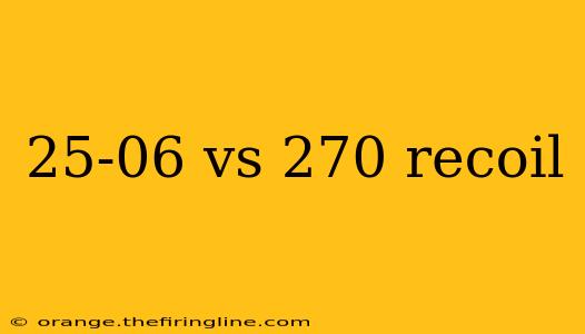 25-06 vs 270 recoil