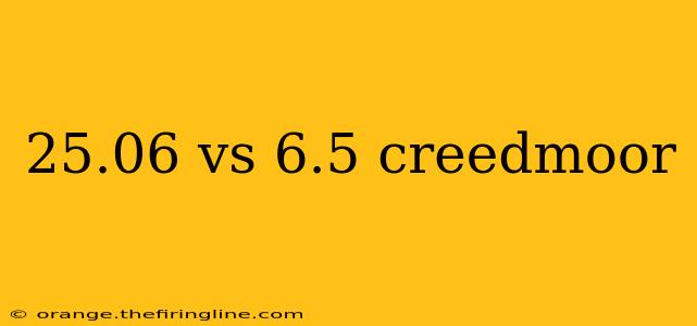 25.06 vs 6.5 creedmoor