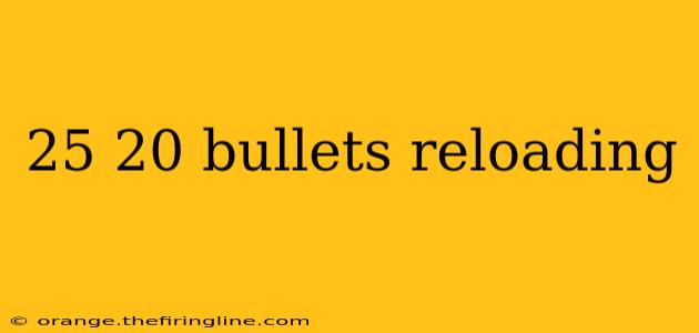 25 20 bullets reloading