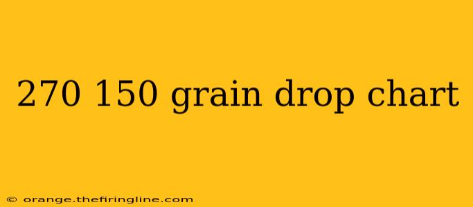 270 150 grain drop chart