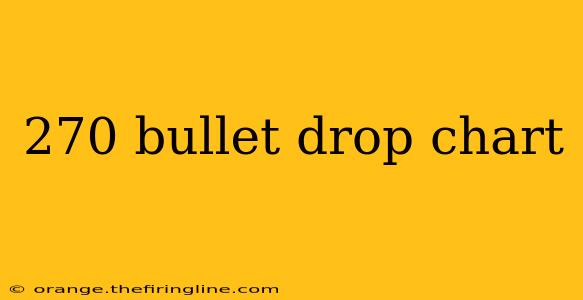 270 bullet drop chart