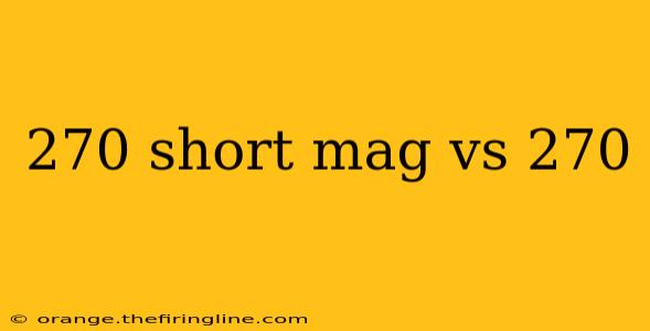 270 short mag vs 270