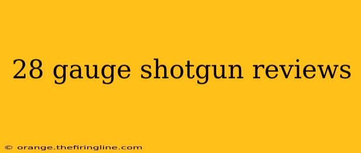 28 gauge shotgun reviews