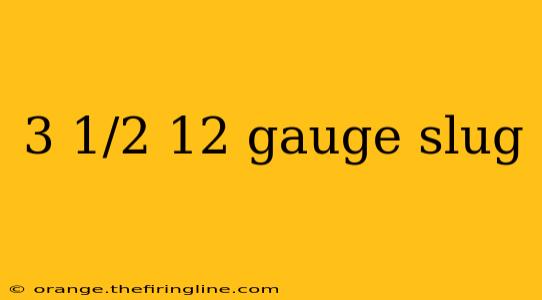 3 1/2 12 gauge slug