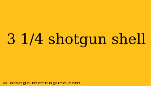 3 1/4 shotgun shell