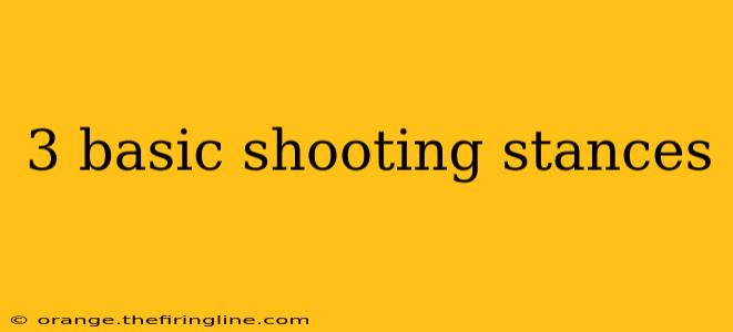 3 basic shooting stances