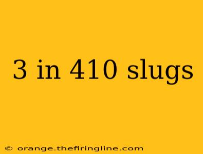 3 in 410 slugs