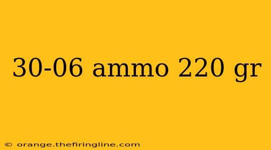 30-06 ammo 220 gr