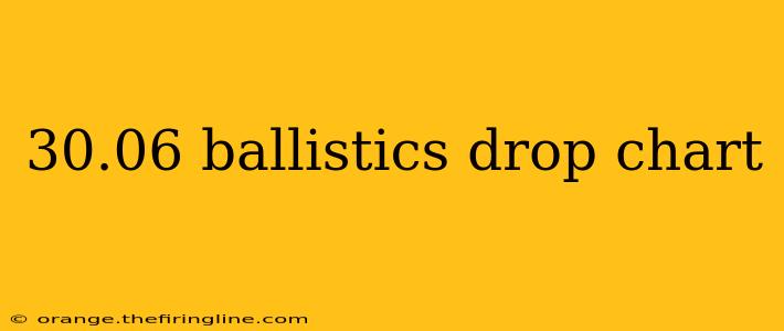 30.06 ballistics drop chart