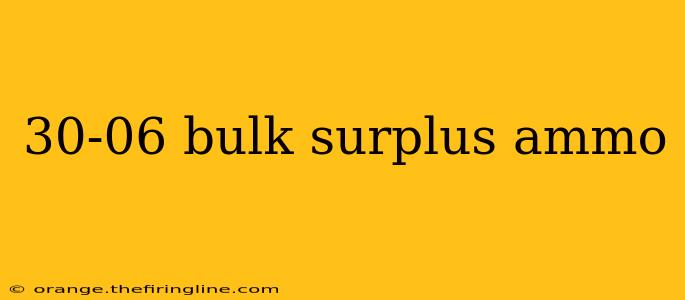 30-06 bulk surplus ammo