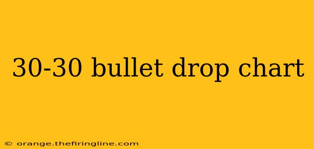 30-30 bullet drop chart