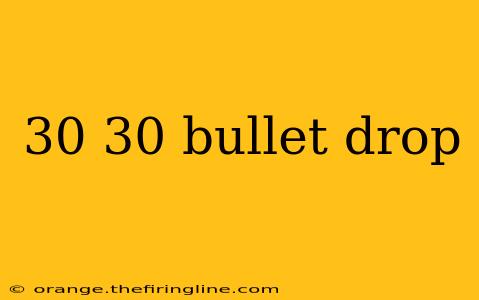 30 30 bullet drop