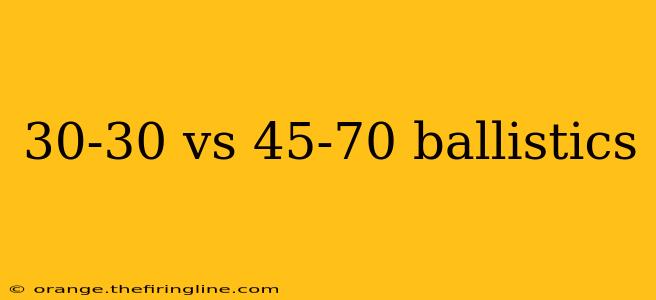 30-30 vs 45-70 ballistics