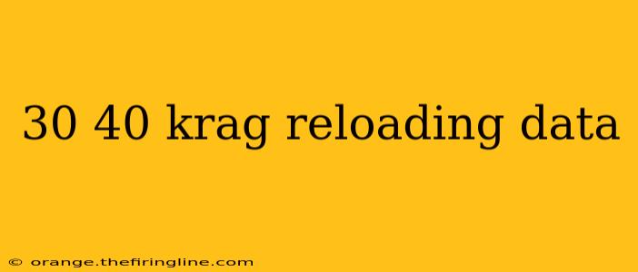 30 40 krag reloading data