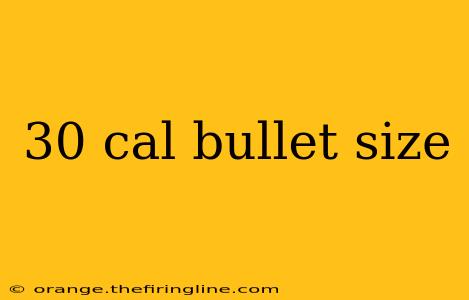 30 cal bullet size