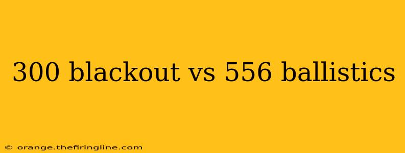 300 blackout vs 556 ballistics