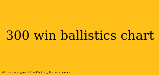 300 win ballistics chart