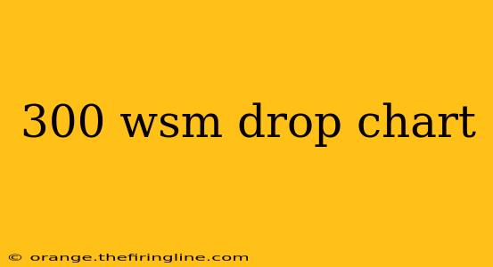 300 wsm drop chart