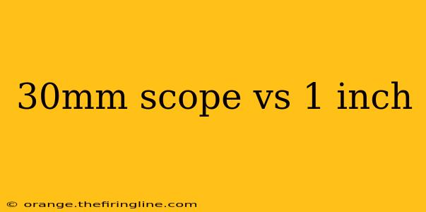 30mm scope vs 1 inch