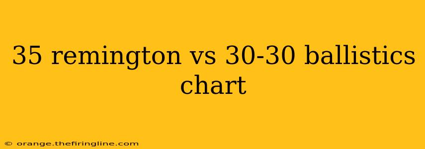 35 remington vs 30-30 ballistics chart