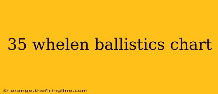 35 whelen ballistics chart