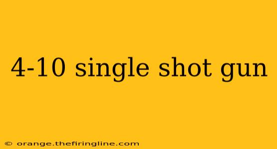 4-10 single shot gun