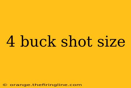 4 buck shot size