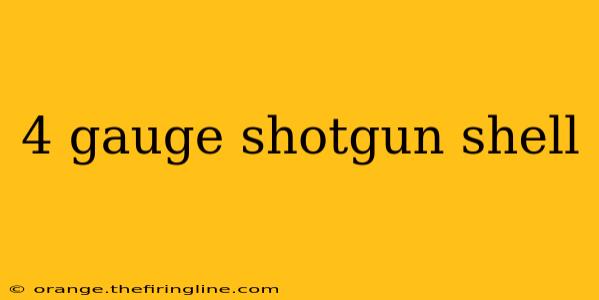 4 gauge shotgun shell