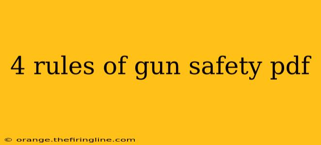 4 rules of gun safety pdf