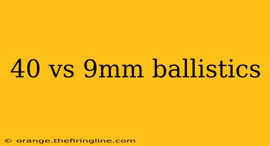 40 vs 9mm ballistics