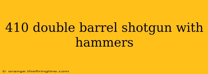 410 double barrel shotgun with hammers