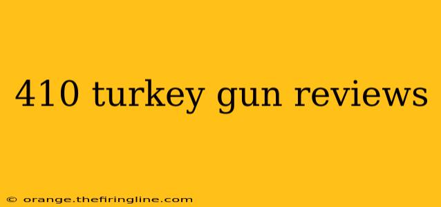 410 turkey gun reviews