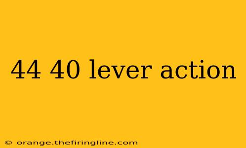 44 40 lever action