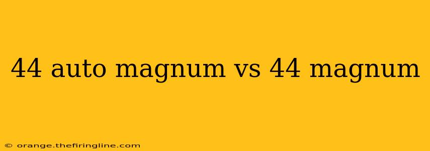 44 auto magnum vs 44 magnum