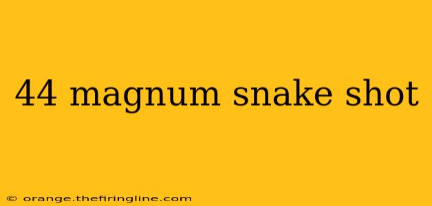 44 magnum snake shot