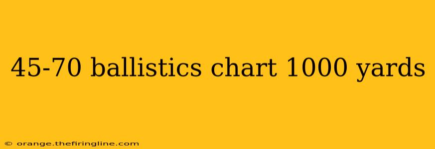 45-70 ballistics chart 1000 yards