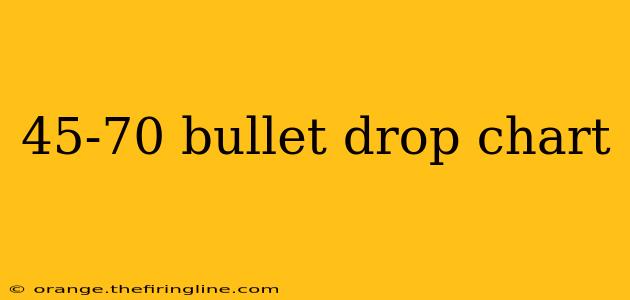 45-70 bullet drop chart