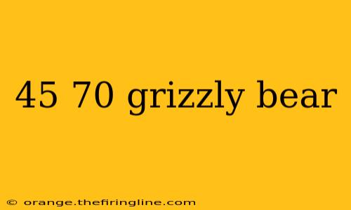 45 70 grizzly bear