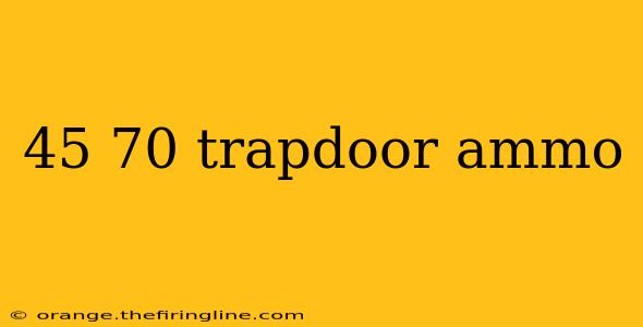 45 70 trapdoor ammo