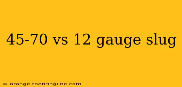 45-70 vs 12 gauge slug