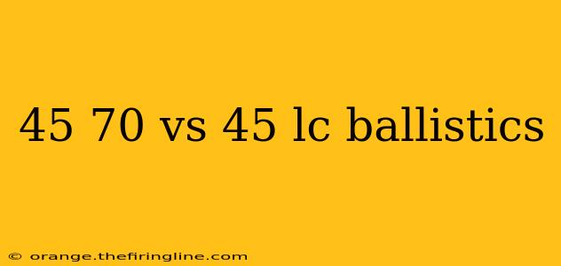 45 70 vs 45 lc ballistics