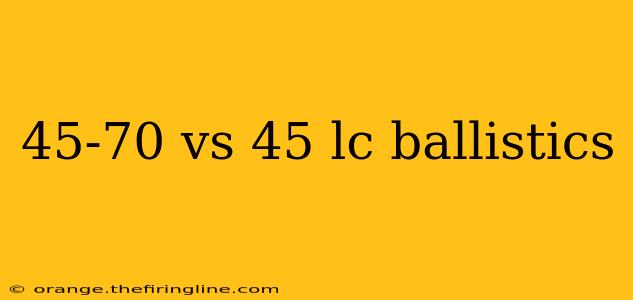 45-70 vs 45 lc ballistics