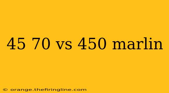 45 70 vs 450 marlin