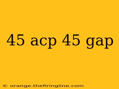 45 acp 45 gap