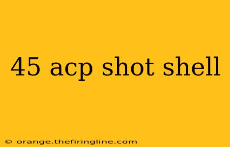 45 acp shot shell