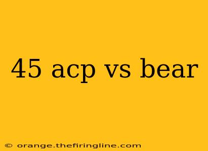 45 acp vs bear