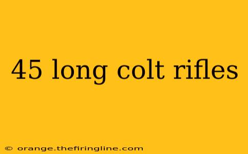 45 long colt rifles