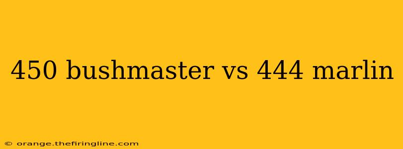 450 bushmaster vs 444 marlin