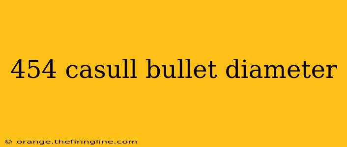 454 casull bullet diameter