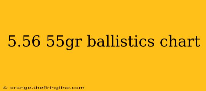 5.56 55gr ballistics chart